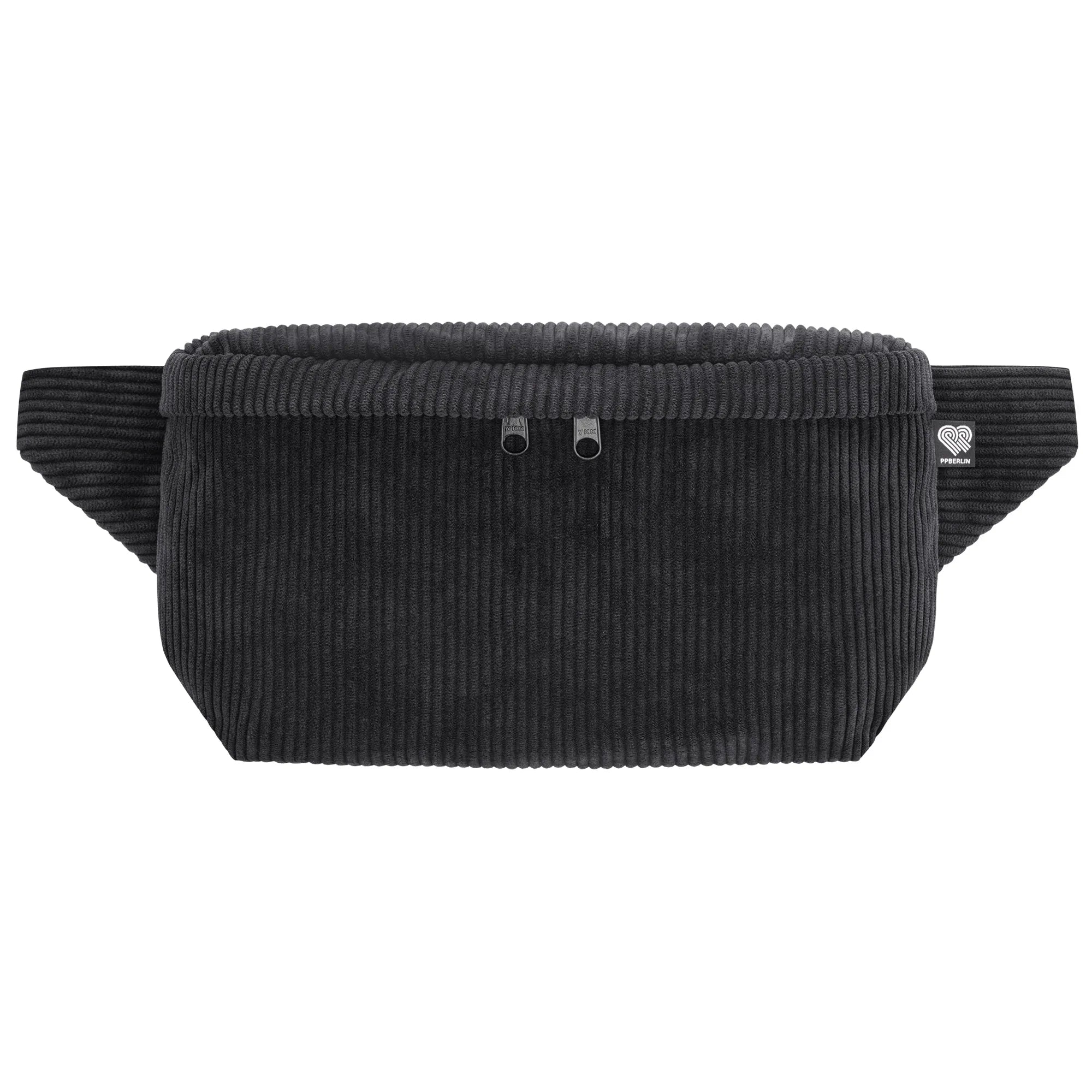 Bauchtasche groß, Cord schwarz Vorderseite (0) #farbe_schwarz