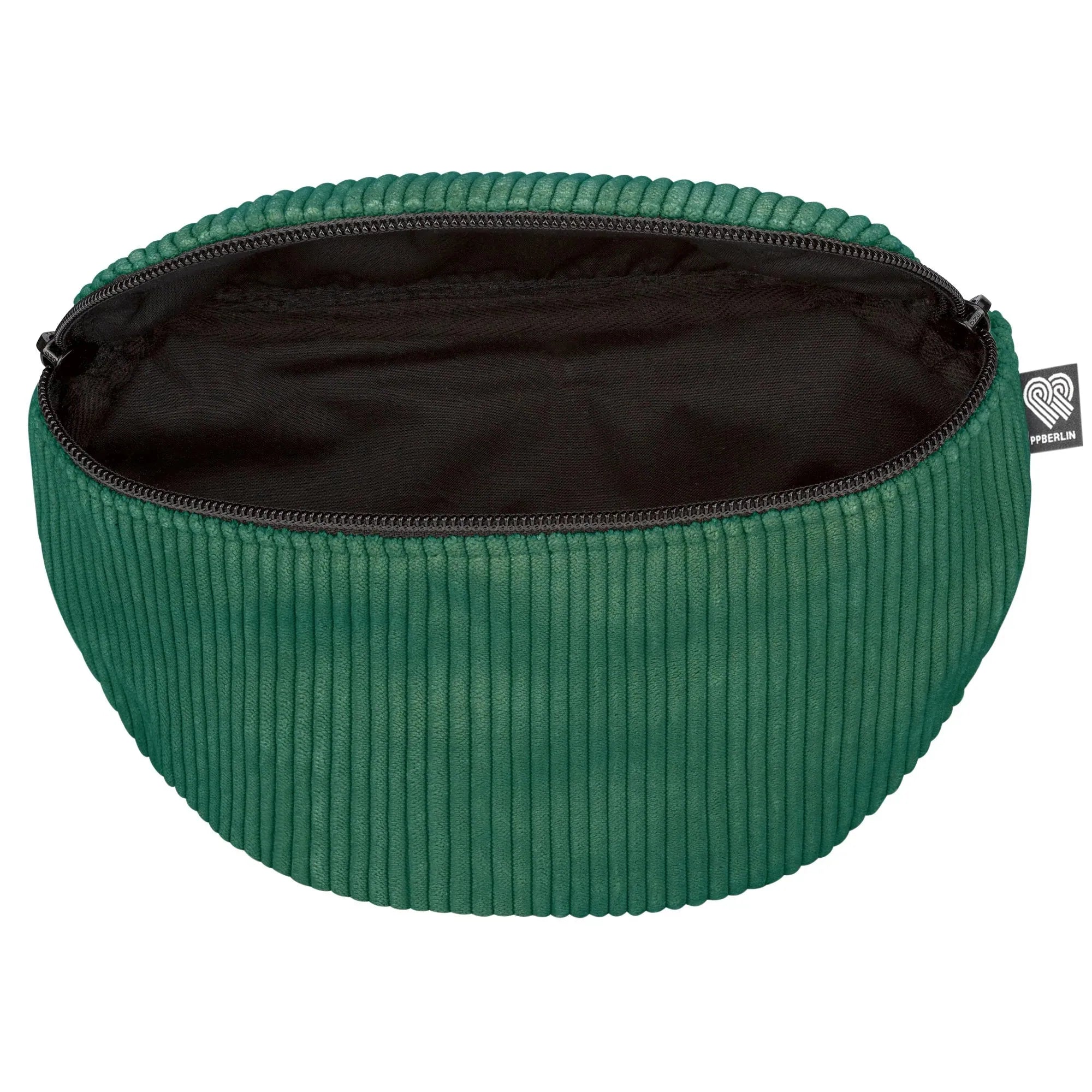 Bauchtasche klassisch, Cord Grün Innenansicht (2) #farbe_Grün