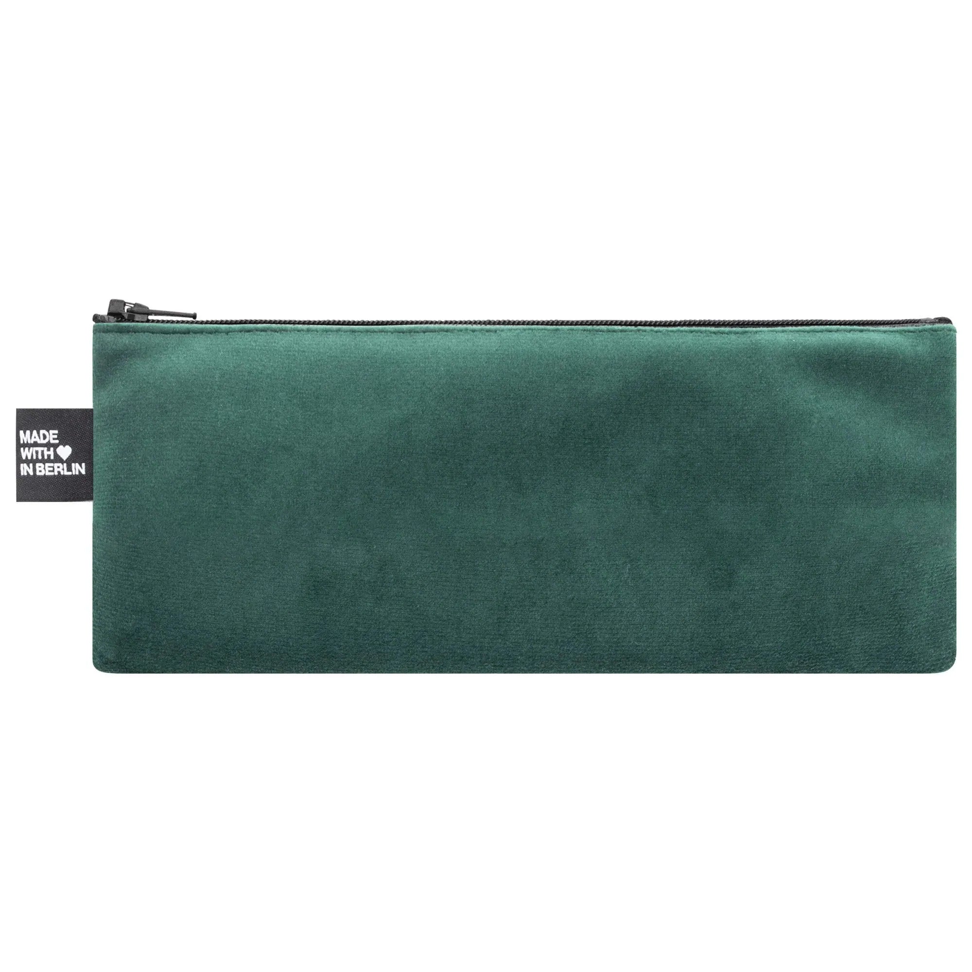 Etui lang, Samt Grün Innenansicht (1) #farbe_Grün