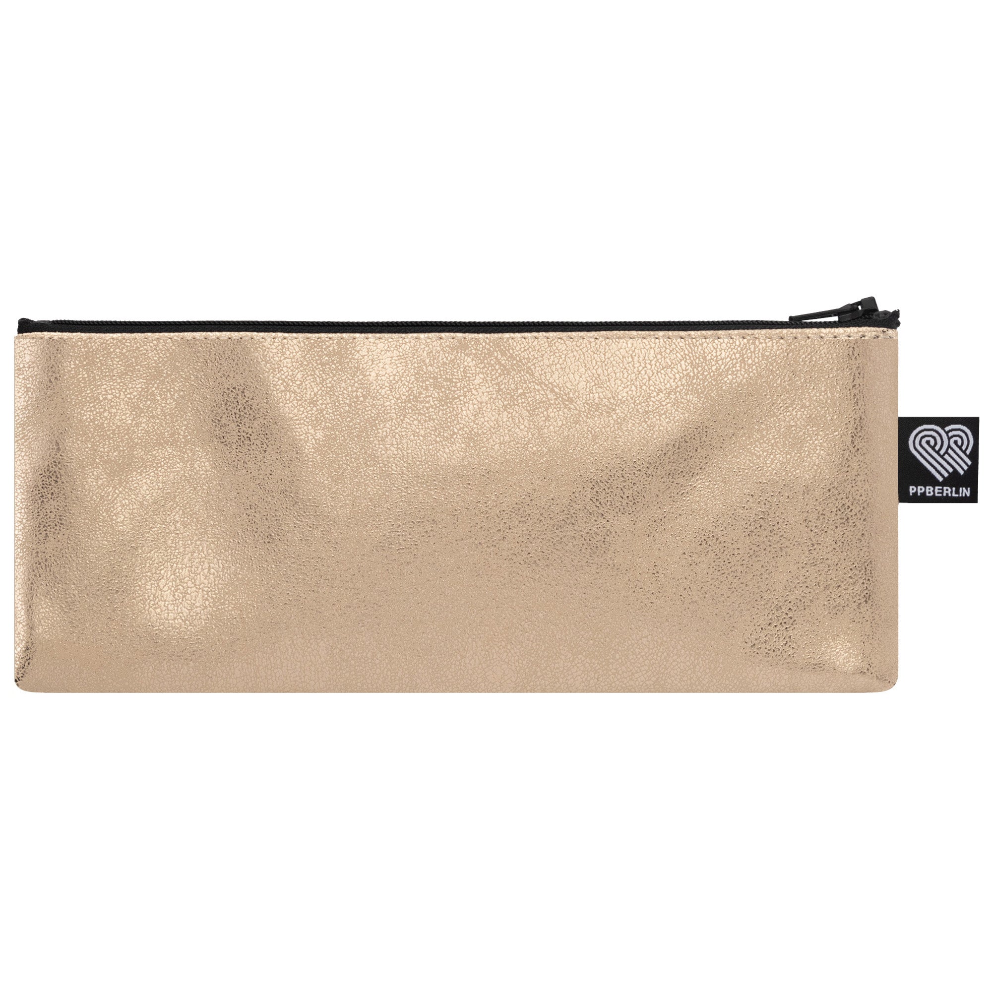 Etui lang, Kunstleder Glitter Gold Vorderseite (0) #farbe_Gold