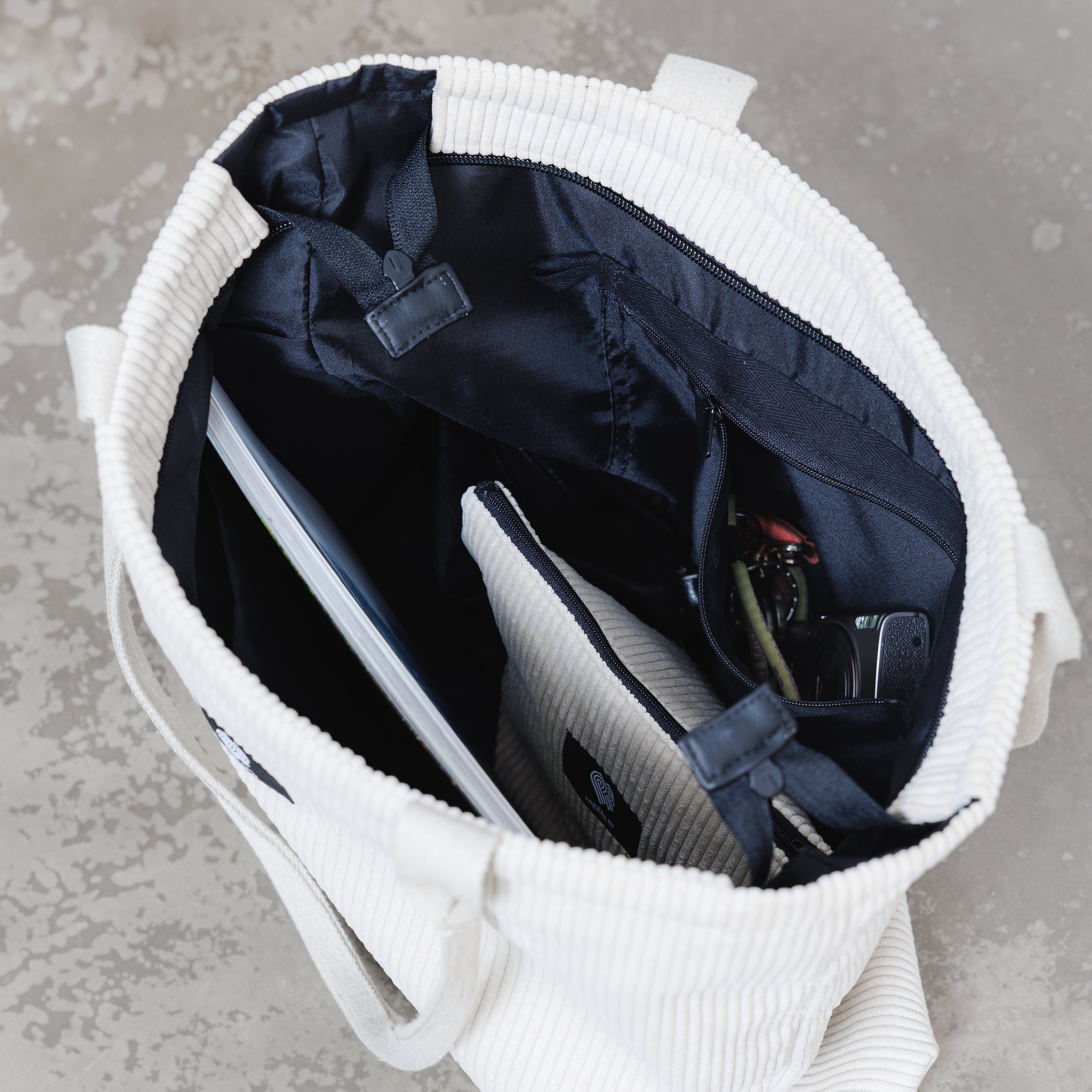 Shopperbag Cord Beige Detail1  #farbe_Beige