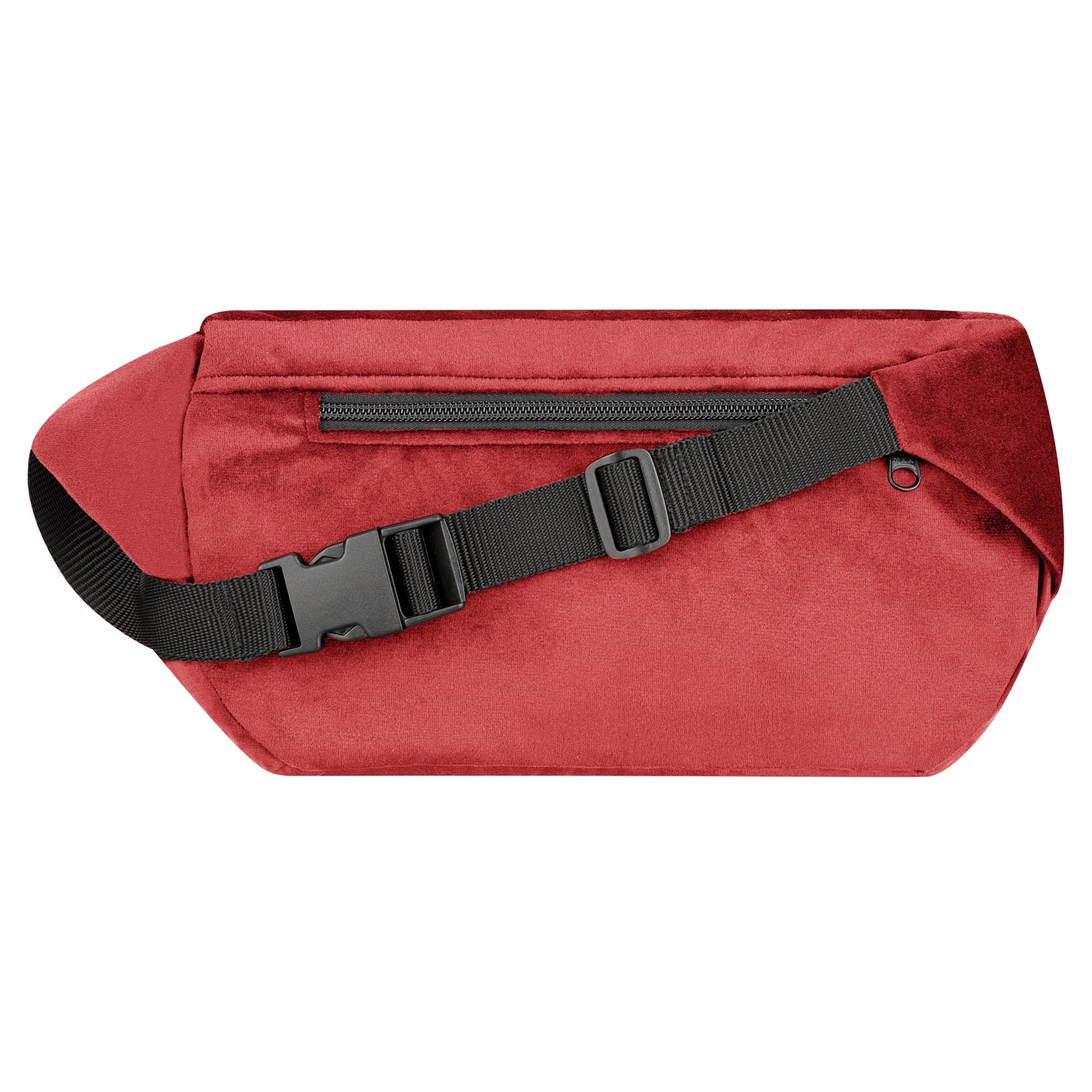 Bauchtasche Samt Groß (1) #farbe_Wildberry