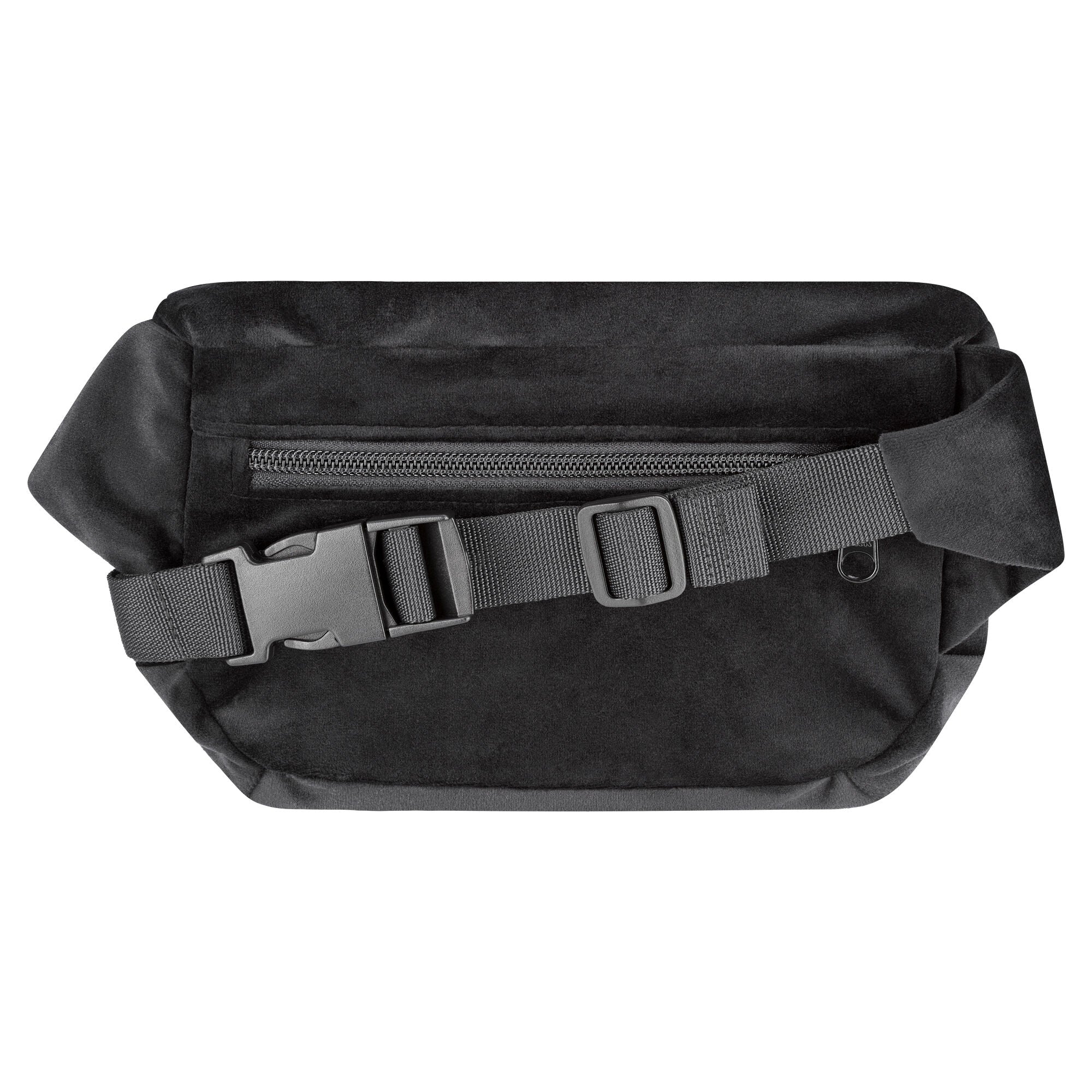 Bauchtasche eckig, Samt schwarz  (1) #farbe_schwarz